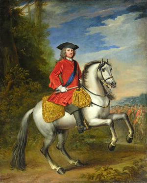 Конный портрет английского короля Георга I (1720-е гг.)