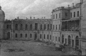 Destructions in the Gatchina palace