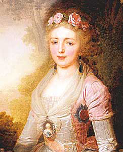 Картина Ф. Богневского Портрет великой княгини Александры Павловны (1797 г.)